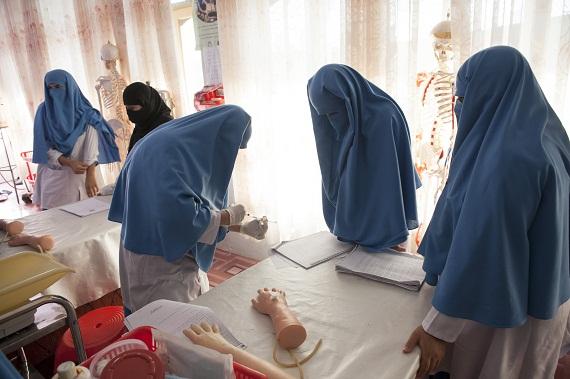 Midwives during training organized by Swedish Committee for Afghanistan.