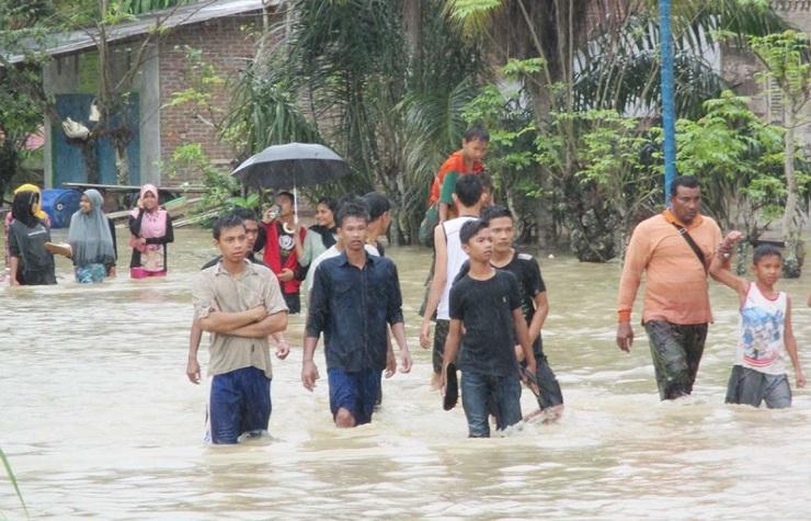 Hujan Deras, Belasan Desa di Aceh Utara Kebanjiran   