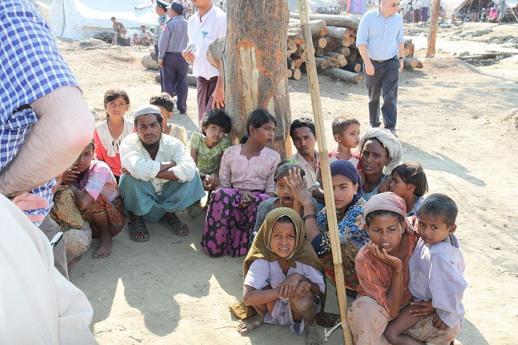 Displaced Rohingya people in Rakhine State (Photo courtesy of Foreign and Commonwealth Office)
