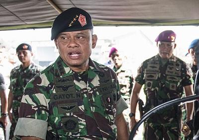 Panglima Tentara Nasional Indonesia (TNI) Gatot Bramantyo 
