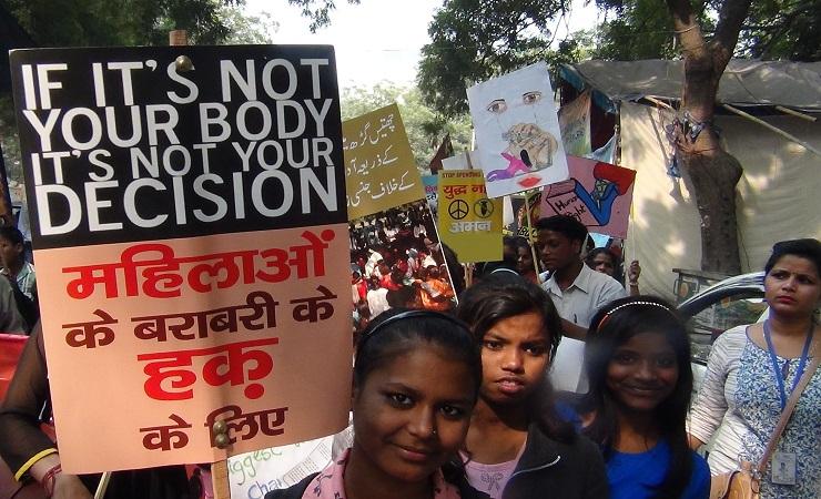 Indian women campaign in support of criminalising sex with a minor, within marriage (Photo: Bismilla