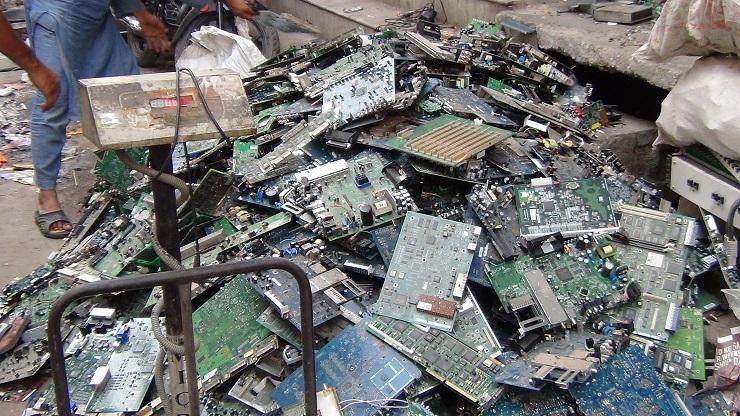 Seemapuri, an area on the outskirts of Delhi, is one part of the city where electronic scrap is buil