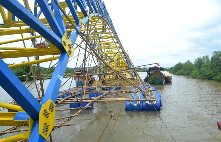 Jembatan Apung Pertama di Indonesia Diresmikan 1 Desember Mendatang