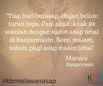#kbrmelawanasap - Mariani