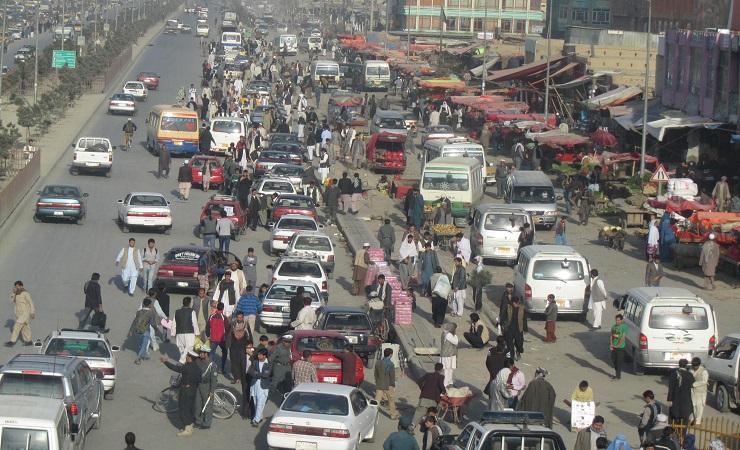 Kondisi jalanan Kabul. (Foto: Shadi Khan Saif)