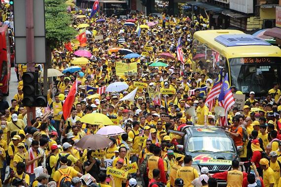 Aksi Bersih 4.0 di Malaysia. (Foto: Jarni Blakkarly)