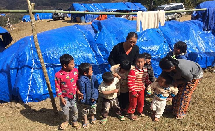 Internally displaced children were forced from China back to Myanmar. They lived without shelter for