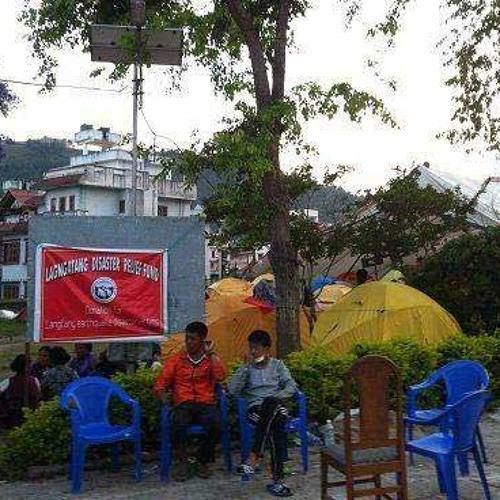 Kamp penampungan warga Langtang di Kathmandu. (Foto: Rajan Parajuli)