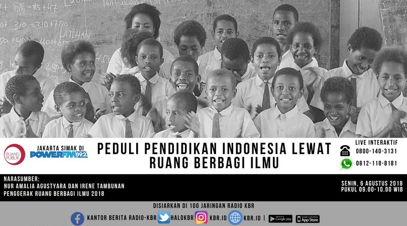 Peduli Pendidikan Indonesia Lewat Ruang Berbagi Ilmu
