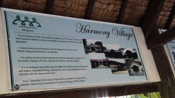Harmony Village posted along the outdoor corridor. (Photo: Madonna Virola)