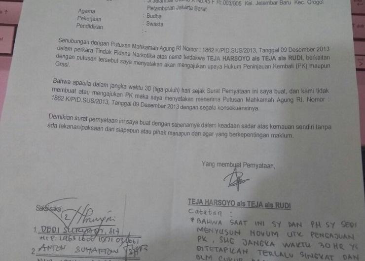 Ada Dugaan Paksaan dalam Pengajuan PK Korban Tukar Kepala Freddy Budiman