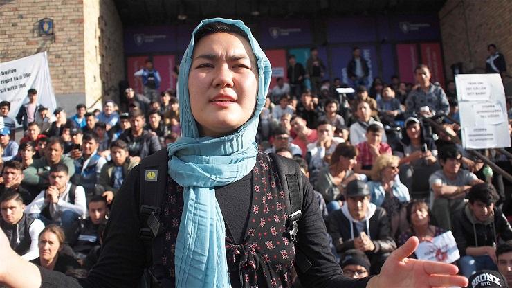 17 year old Fatemeh Kharvari is a Hazara refugee and has led demonstrations in Sweden (Photo: Ric Wa