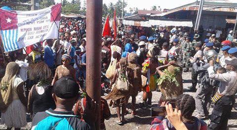 Demo KNPB, Polda Papua Klaim Temukan Peluru, Senjata Tajam, dan Ganja