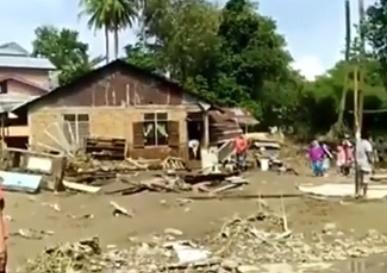 Banjir Bandang di Padang Sidempuan, BPBD Mulai Bersihkan Rumah Warga