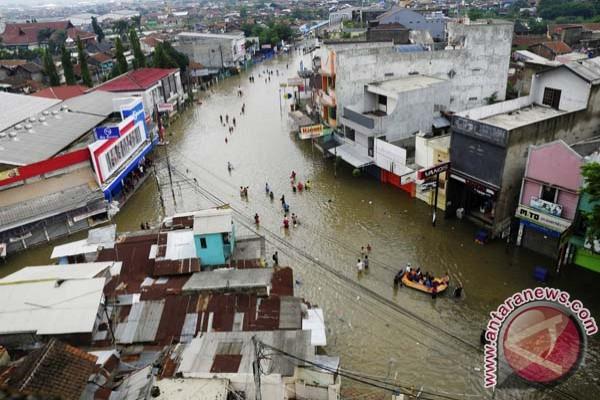 Banjir di Bandung. (Antara)