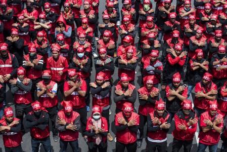 Puluhan Ribu Buruh Akan Kepung Jakarta