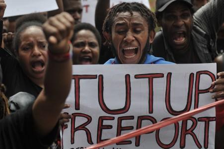 Aksi Serentak, Mahasiswa Papua Minta Tutup Freeport 