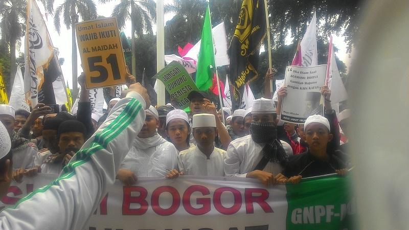 Cegah Ikut Aksi 4 November, Polisi Bogor Sekat 4 Lokasi