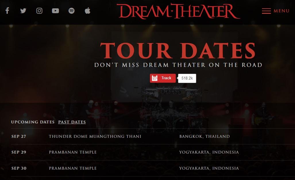 Konser Dream Theater Batal Digelar di Candi Prambanan