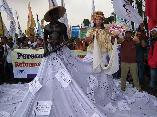 Demo Istana, Ribuan Petani Tuntut Realisasi Lahan 9 Juta Hektare