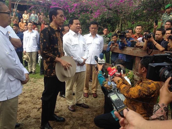 2 Jam Didatangi Jokowi, Ini Kata Prabowo