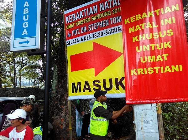  Ormas Keagamaan Demo Tolak KKR Natal 2016 di Gedung Sabuga Bandung 
