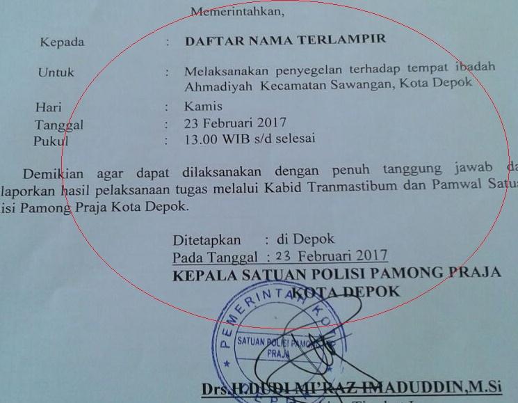 Aksi Damai 242, Besok  Tutup Permanen Aktivitas Ahmadiyah Sawangan Depok