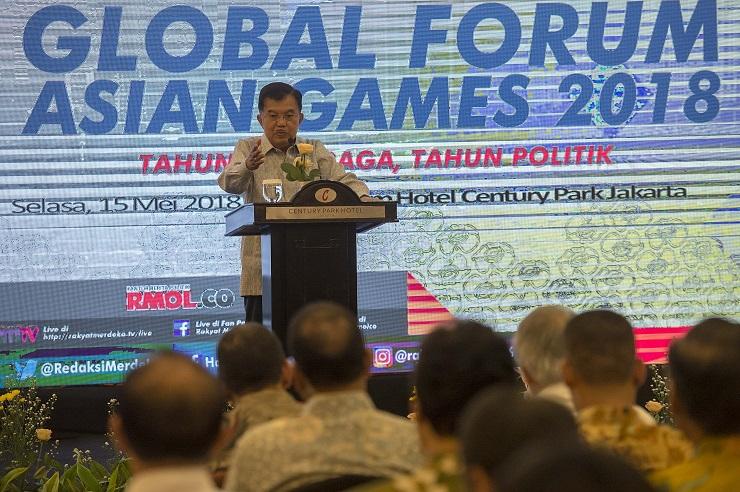 Jelang Asian Games 2018, Wapres JK: Aparat Harus Tindak Tegas Pelaku Teror