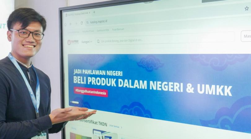 E-katalog yang menampilkan produk dalam negeri dan UMKM