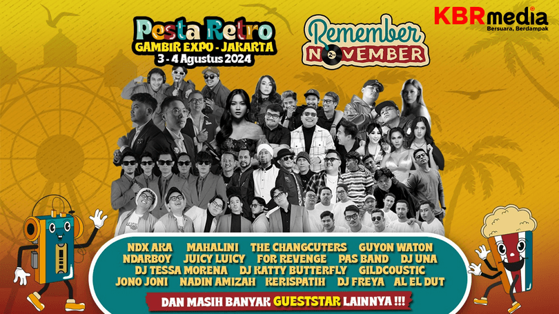 Remember November Kembali Datang dengan Tema Pesta Retro, Mengajak Pengunjung Kembali Kemasa 90-an.