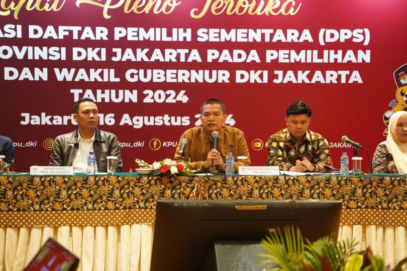 KPU DKI Jakarta Umumkan Daftar Pemilih Sementara untuk Pemilihan Gubernur 2024