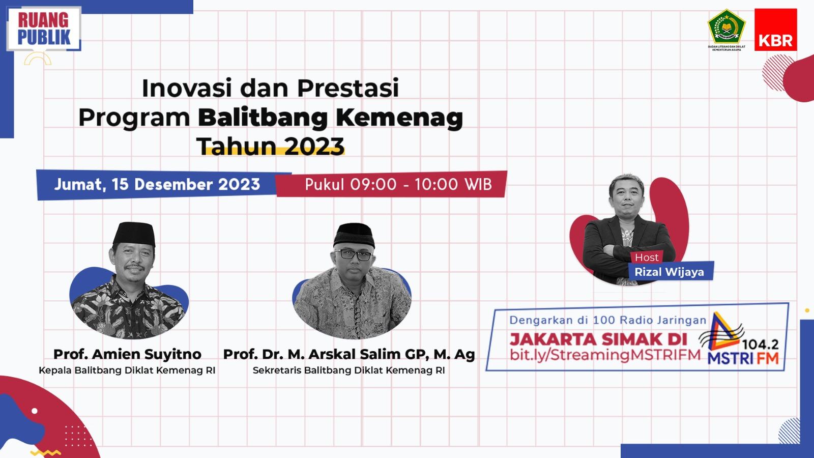 Inovasi dan Prestasi Program Balitbang Kemenag Tahun 2023