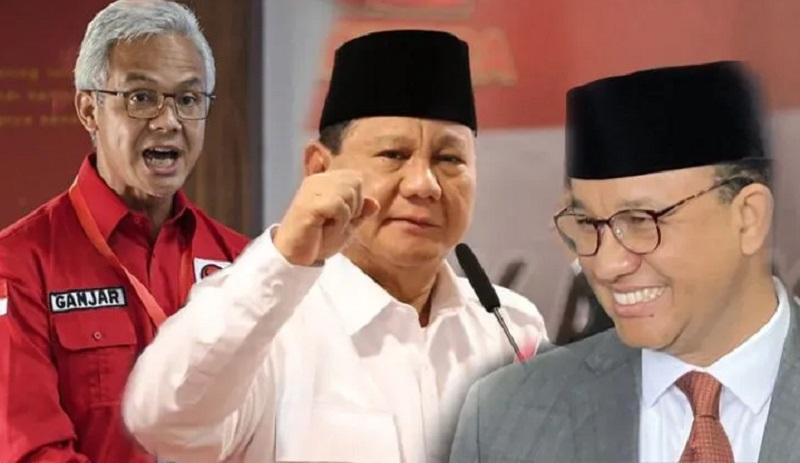 Survei LSI: Prabowo Ungguli Ganjar dan Anies