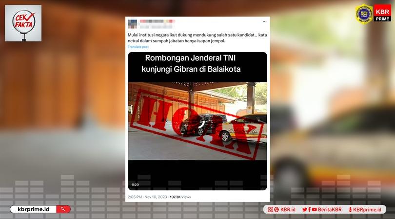 Cek Fakta: Foto Bernarasi TNI Dukung Salah Satu Kandidat?