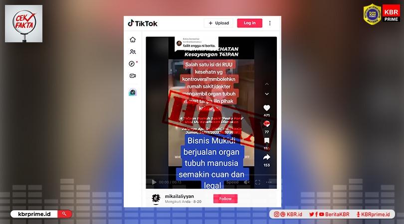 Cek Fakta: Narasi soal RUU Kesehatan Bolehkan Pengambilan Organ Mayat Tanpa Persetujuan?