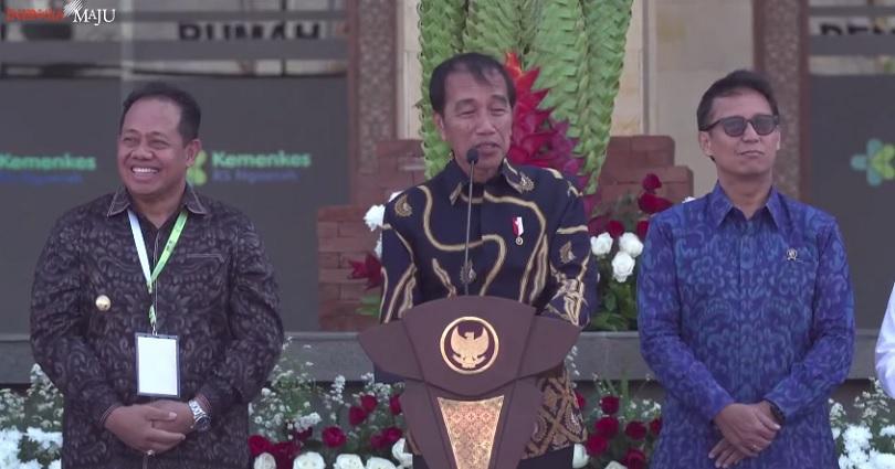 Resmikan Pelayanan Kesehatan Ibu dan Anak RS Ngoerah di Bali, Jokowi: Bisa Kurangi Kematian 