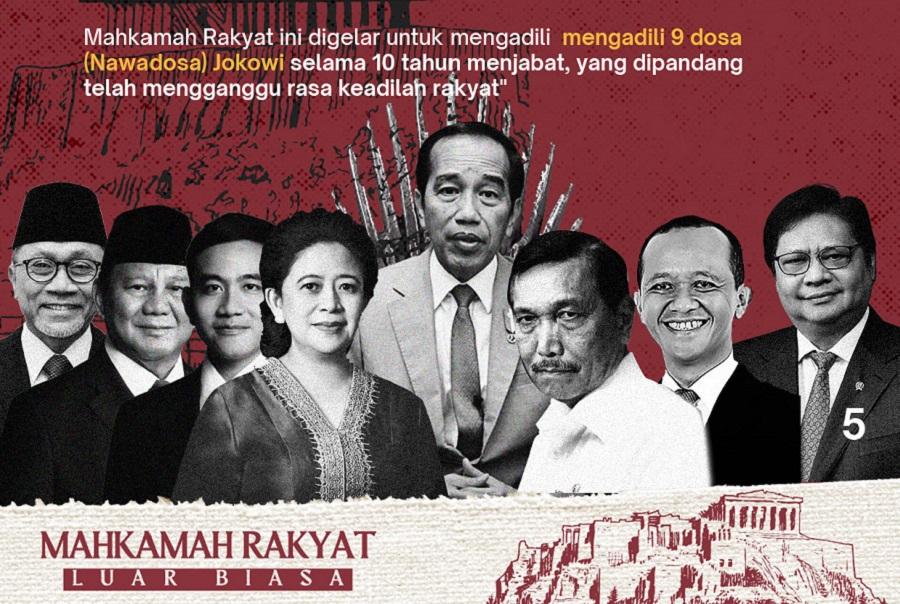 9 Dosa Presiden Jokowi yang Diadili di Mahkamah Rakyat
