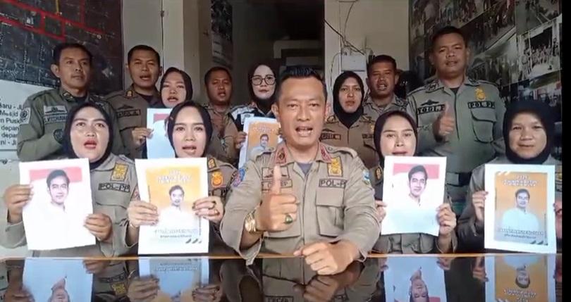 Banpol PP Garut dukung Gibran