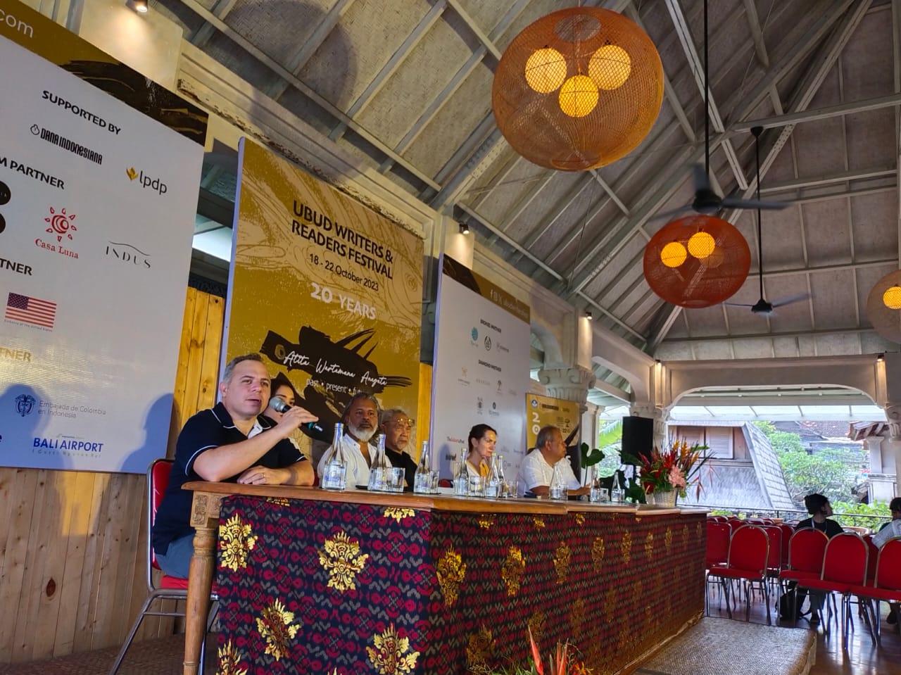 press conference Ubud Writers & Readers Festival 2023 (FOTO : KBR)