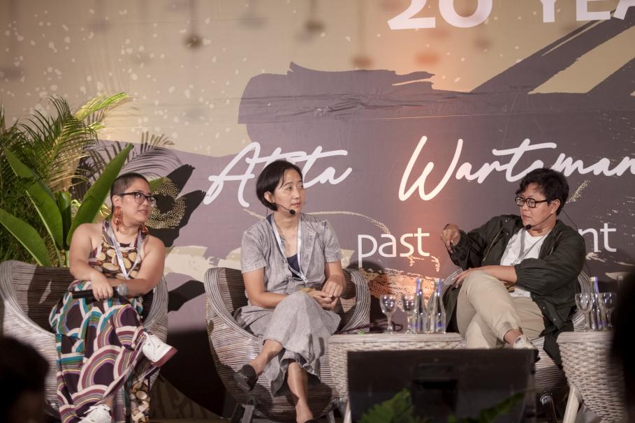 Diskusi Indonesian Women in Short Film dalam Ubud Writers & Readers Festival 2023. (FOTO : KBR)