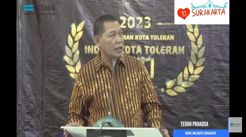 Peringkat Kota Toleran Turun, Wawali Solo Kaget