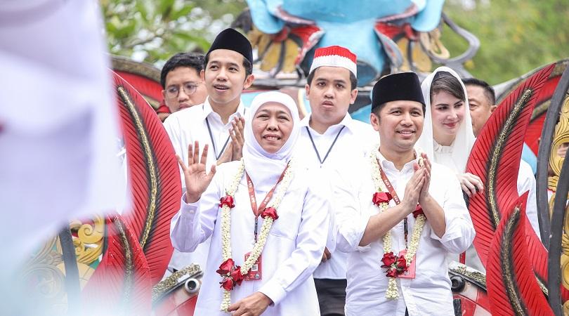 Diusung 15 Parpol, Khofifah-Emil Resmi Daftar Pilgub Jatim