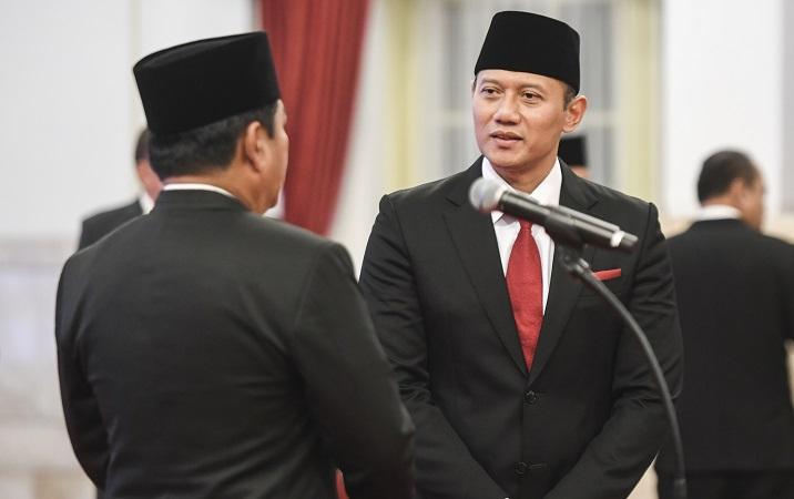 Pelantikan AHY sebagai Menteri ATR/BPN