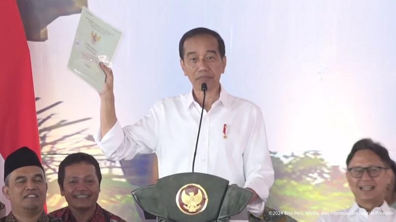 Jokowi Klaim Ada 110 Juta Sertifikat Tanah di RI