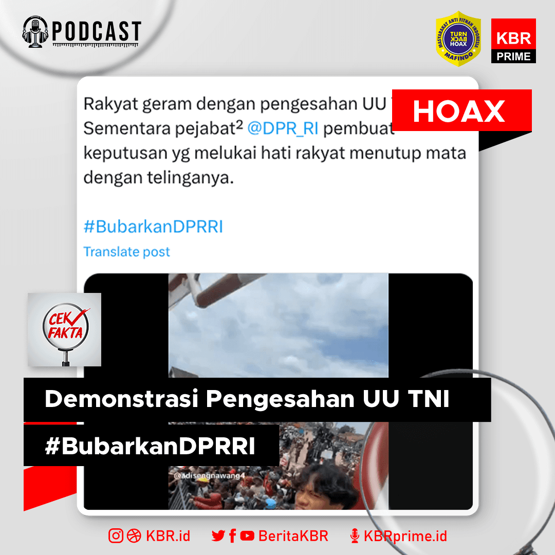Demonstrasi Pengesahan UU TNI #BubarkanDPRRI