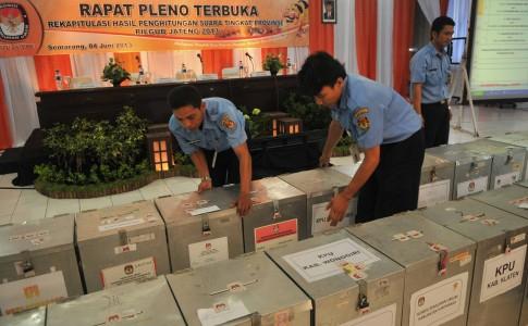 TPS Rawan di Pilkada Jombang Dijaga Satu Polisi
