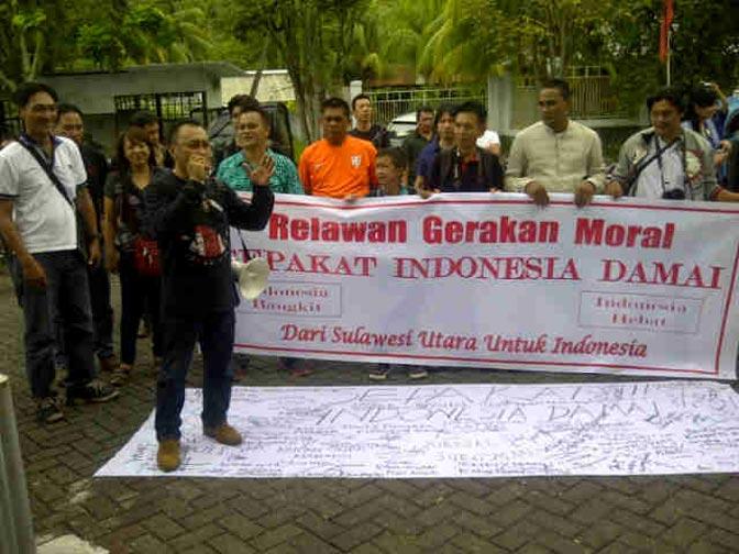 Jurnalis dan Akademisi Sulut Deklarasikan Indonesia Damai