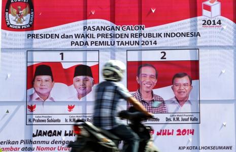 Survei Puskaptis: Prabowo Salip Jokowi