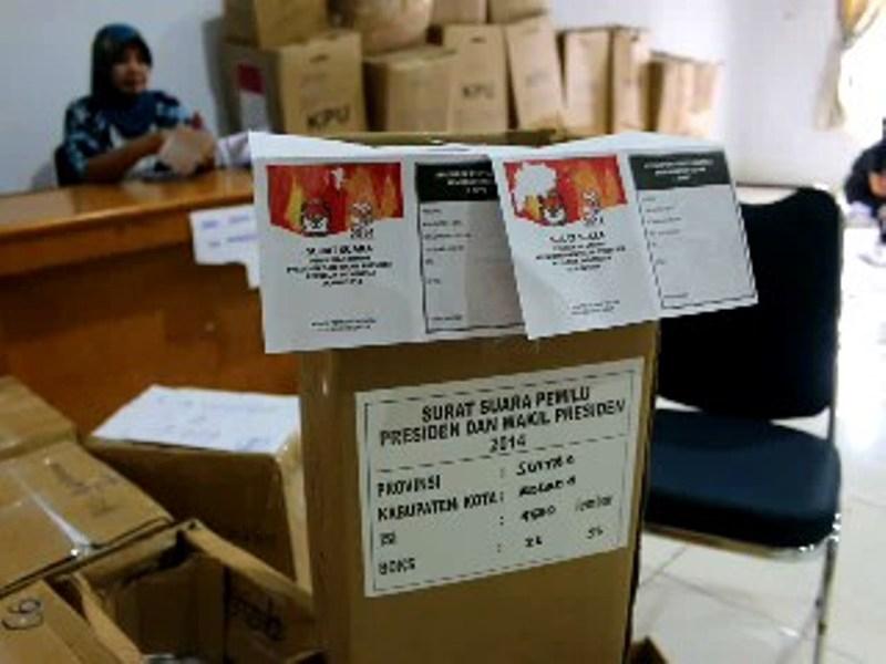 Ratusan Surat Suara Pilpres Di Sulawesi Tengah Rusak