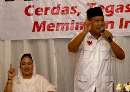 Sebelum Nyoblos, Prabowo: Bismillahirrahmanirrahim
